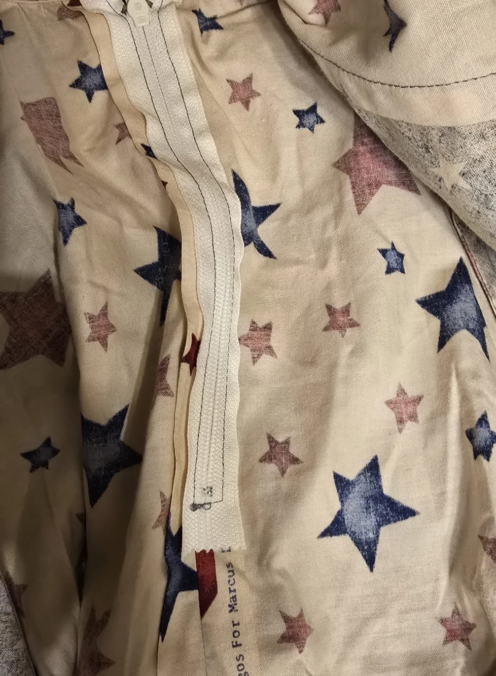 Vintage Americana Stars Ruffle Square Dance Mini Skirt